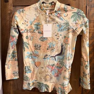 BNWT Zimmermann Rash Guard Girls Size 10